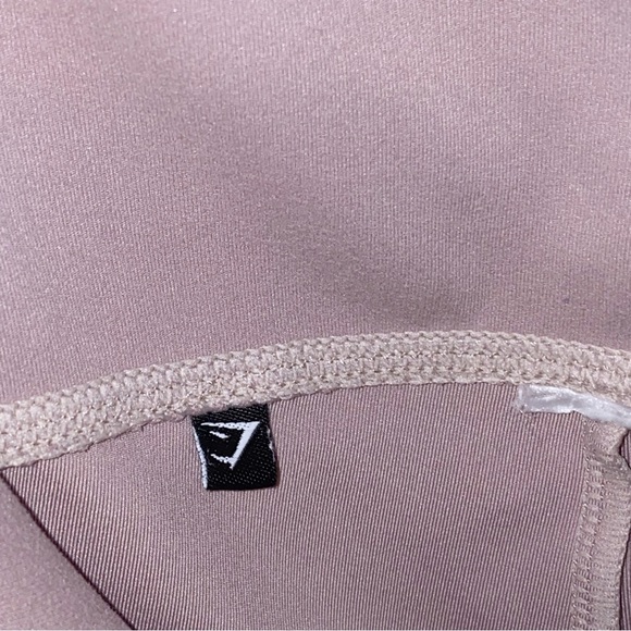 Gymshark | Dreamy Beige Mauve Mesh Panel High Waist Pocket Leggings Small - Picture 12 of 13